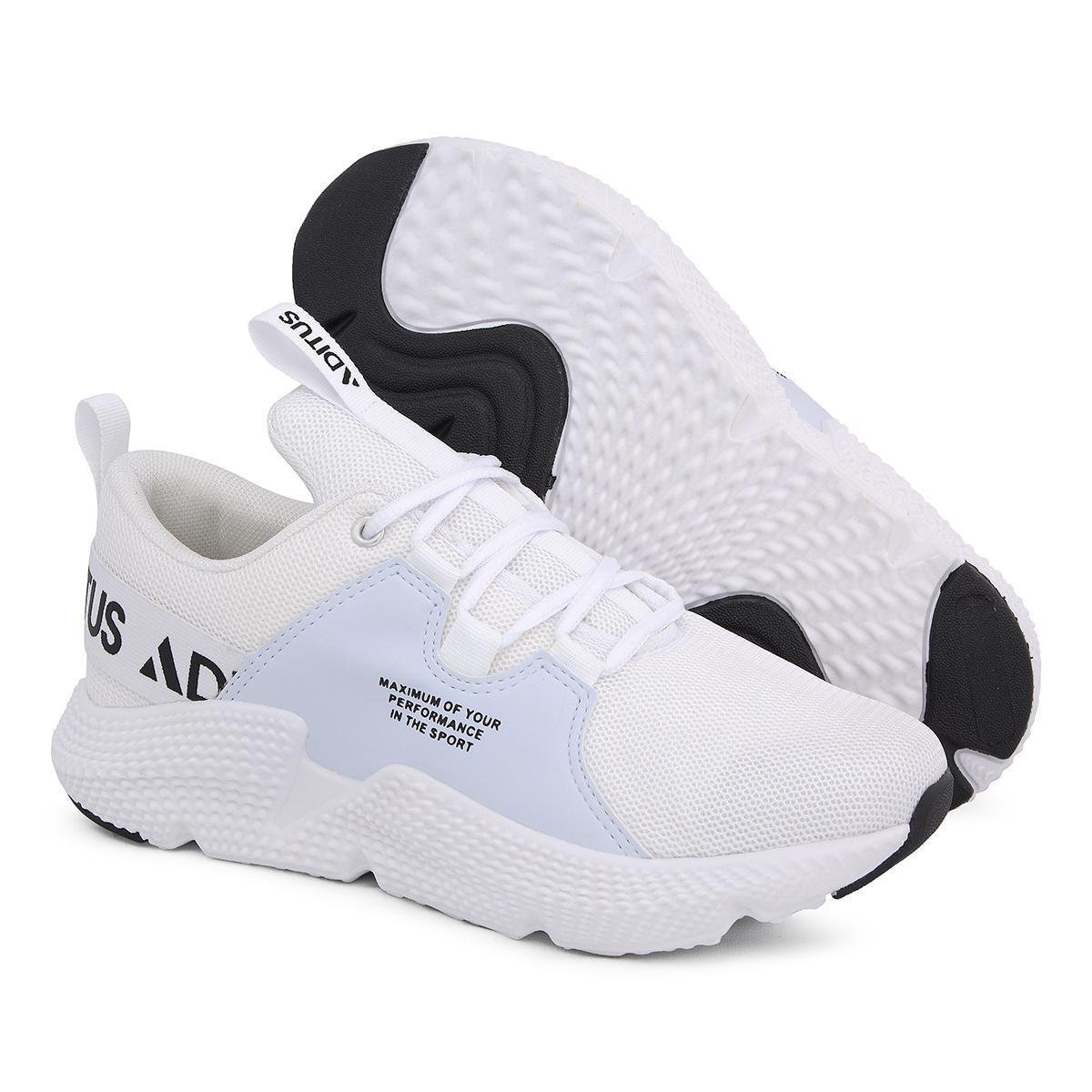 Tênis Masculino Off White Caminhada Corrida Performance Aditus Menor preço em Tênis Masculino Off White Caminhada Corrida Performance Aditus