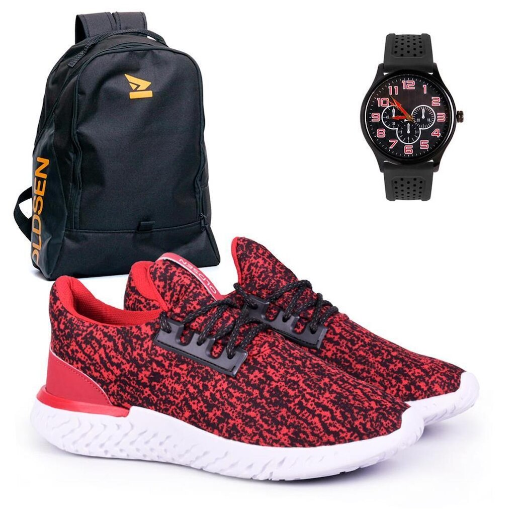 Tenis Masculino Oldsen Run  + mochila + relogio