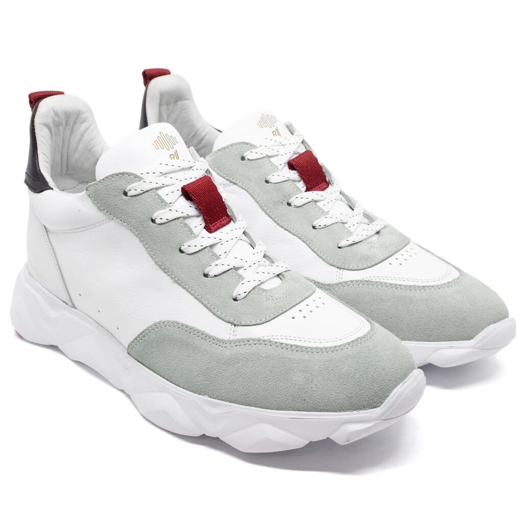 Tênis Masculino Rafarillo Sneaker Beats Alth Aumenta Altura +7cm Couro Legítimo Confortável 68053