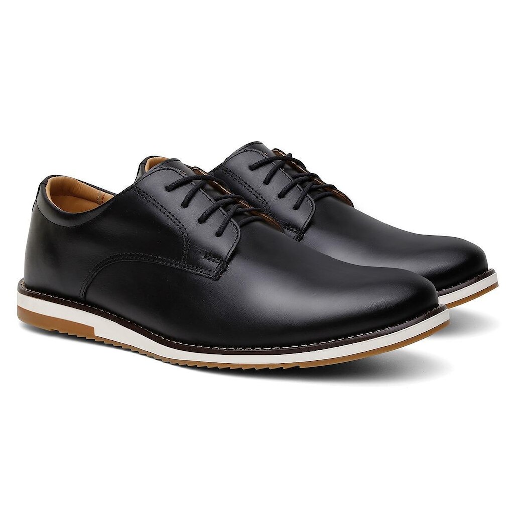 Tênis Masculino Sapatênis Casual Couro Premium OX020