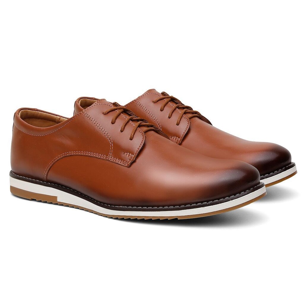 Tênis Masculino Sapatênis Casual Couro Premium OX020