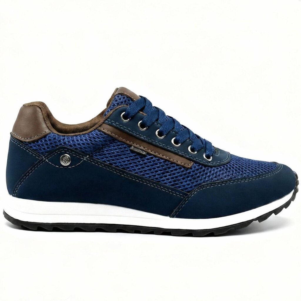 Tênis Masculino Sapatênis Jogging Casual Cadarço Conforto