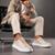 Tênis Masculino Slip On Mule Casual Street Sola Alta Robusto Grande Off White Couro Sintético Premiu - Off White