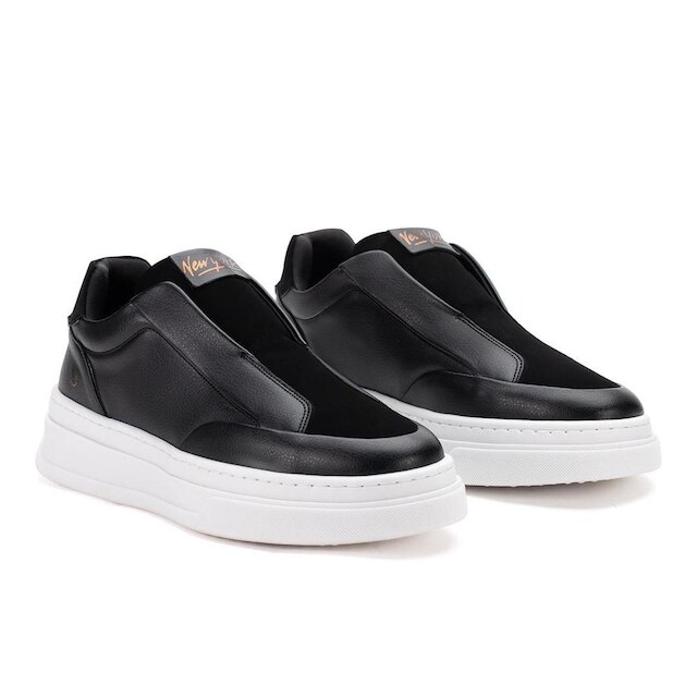 Tênis Masculino Sportstyle Homem Casual Slip On Calça Fácil Elástico Sola Alta Grande Conforto