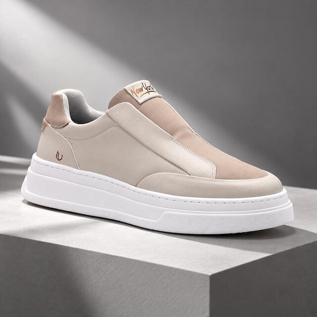 Tênis Masculino Sportstyle Homem Casual Slip On Calça Fácil Elástico Sola Alta Grande Conforto