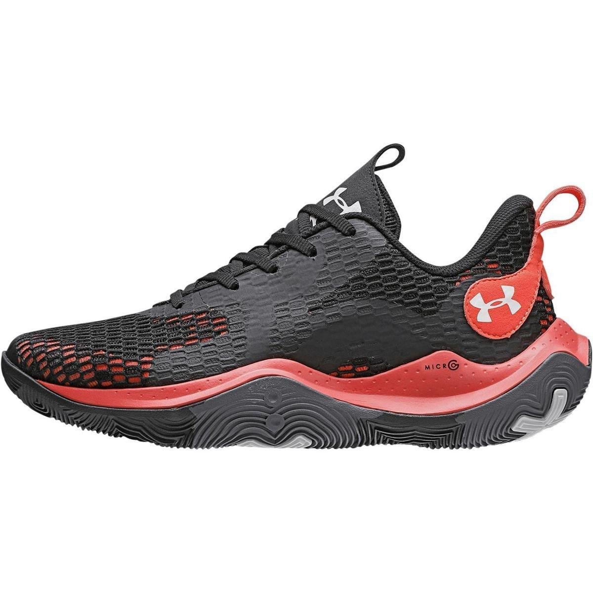TENIS MASCULINO UNDER ARMOUR BASKET SPAWN 3 - Preto+Vermelho Menor preço em TENIS MASCULINO UNDER ARMOUR BASKET SPAWN 3 - Preto+Vermelho