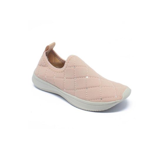 Tênis Meia Feminino Bordado Lantejolas Quadradinho