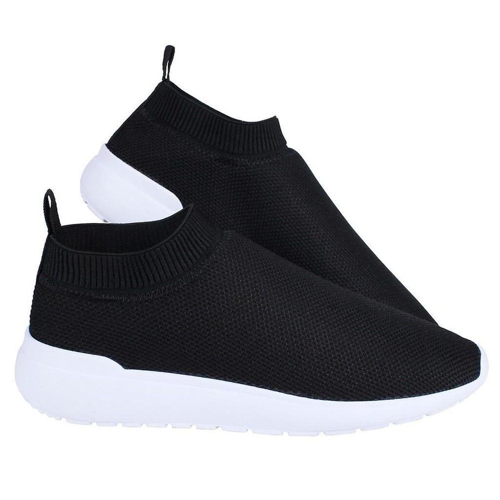 Tênis Meia Feminino Slip On Elástico Casual Moderno Resistente Confortável