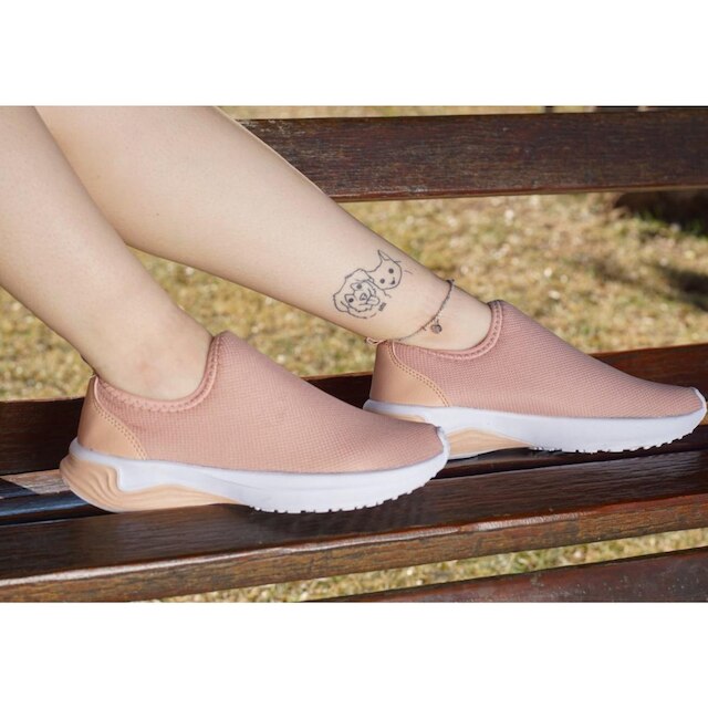 Tênis Meia FlareFlex Academia Dia a Dia Esporte Slip-On sem Cadarço