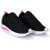 Tênis Meia Leve e Macio Slip On Feminino Calce Facil Confortavel - Branco+Pink