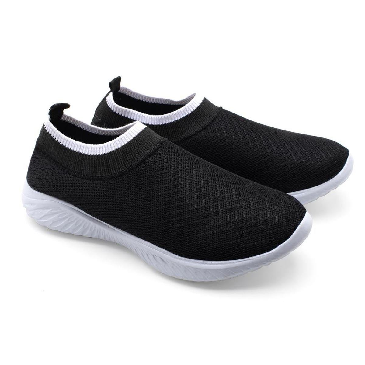 tenis meia preto feminino