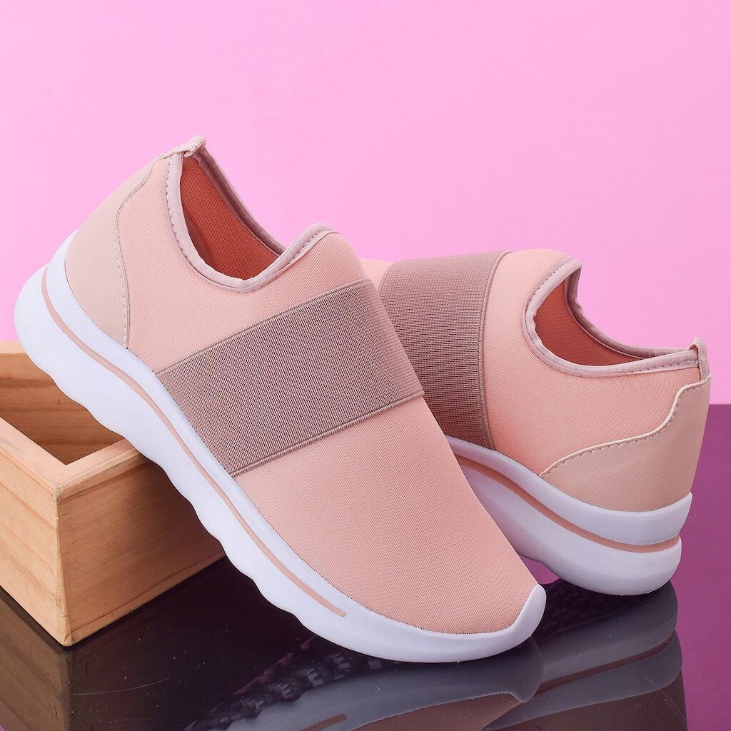 Tênis Meia Original Com Elástico Nude Esporte Casual