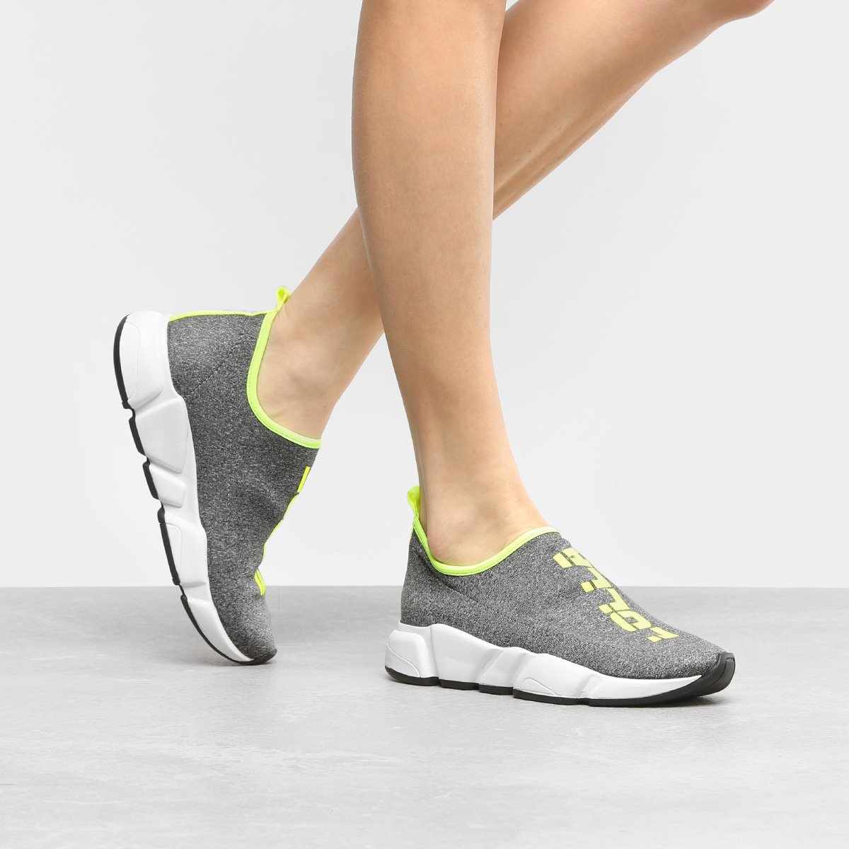 Tênis Meia Santa Lolla Jogging Sport Feminino - Cinza | Zattini