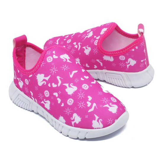 Tenis Menina Escolar Infantil Pricess Pink