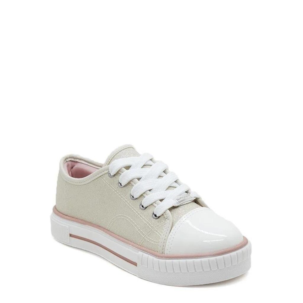 Tênis Menina Molekinha Lona Glitter /Off White 2565.100