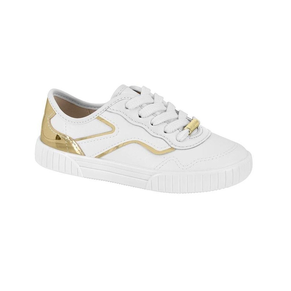Tênis Menina Molekinha Napa Metálico /Dourado 2544.119