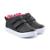 Tênis Mini Feet Gatinho Lindo Meninos e Meninas - Preto+Rosa