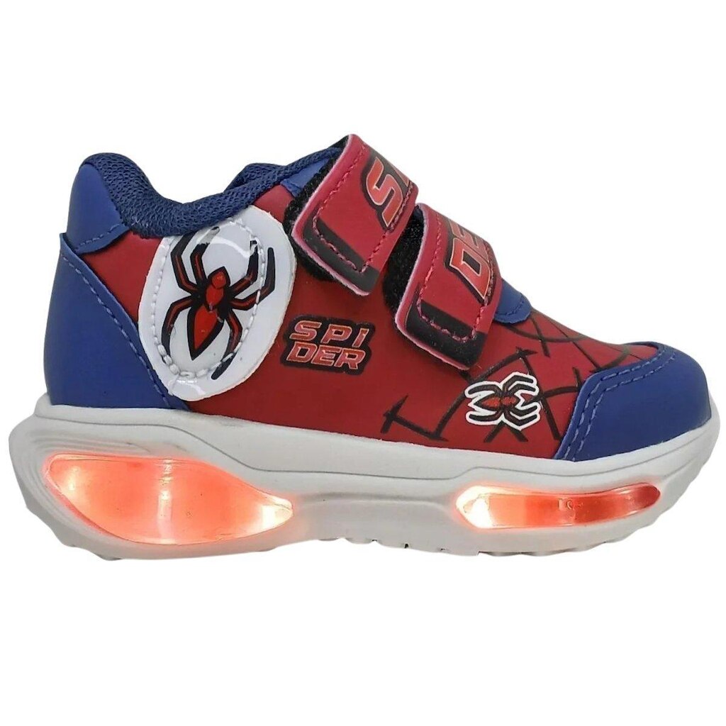 TÊNIS MINIPÉ LED HOMEM ARANHA BABY MENINO MP2537