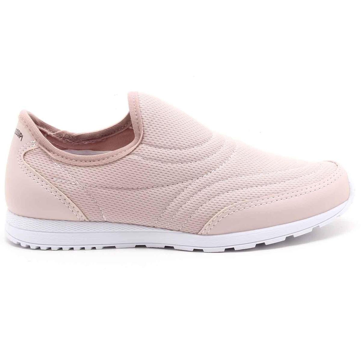 Tênis Mississipi Slip On Malha Feminino Q3954 - Nude | Zattini