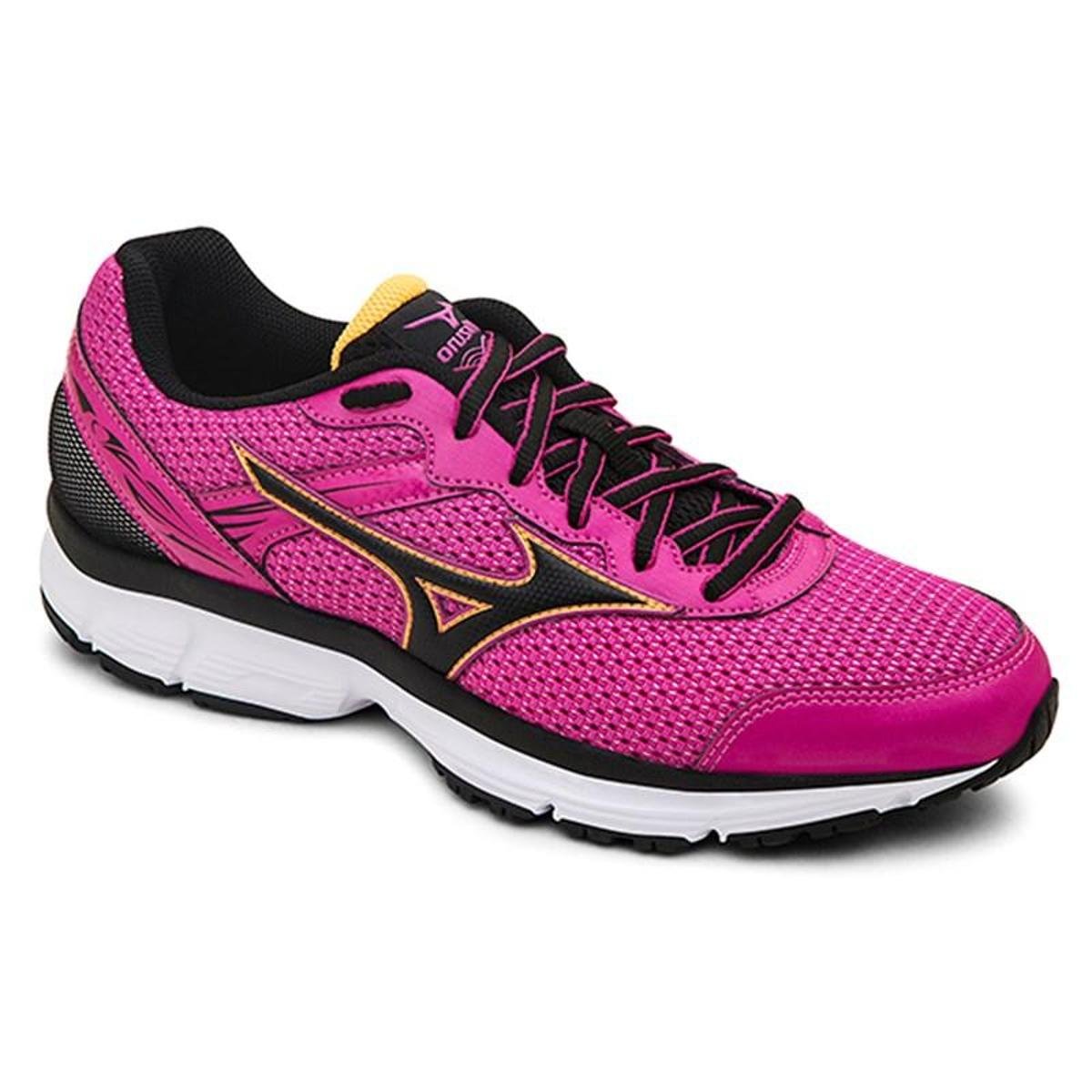 Tênis Mizuno Brave N Feminino - Rosa+Preto Menor preço em Tênis Mizuno Brave N Feminino - Rosa+Preto