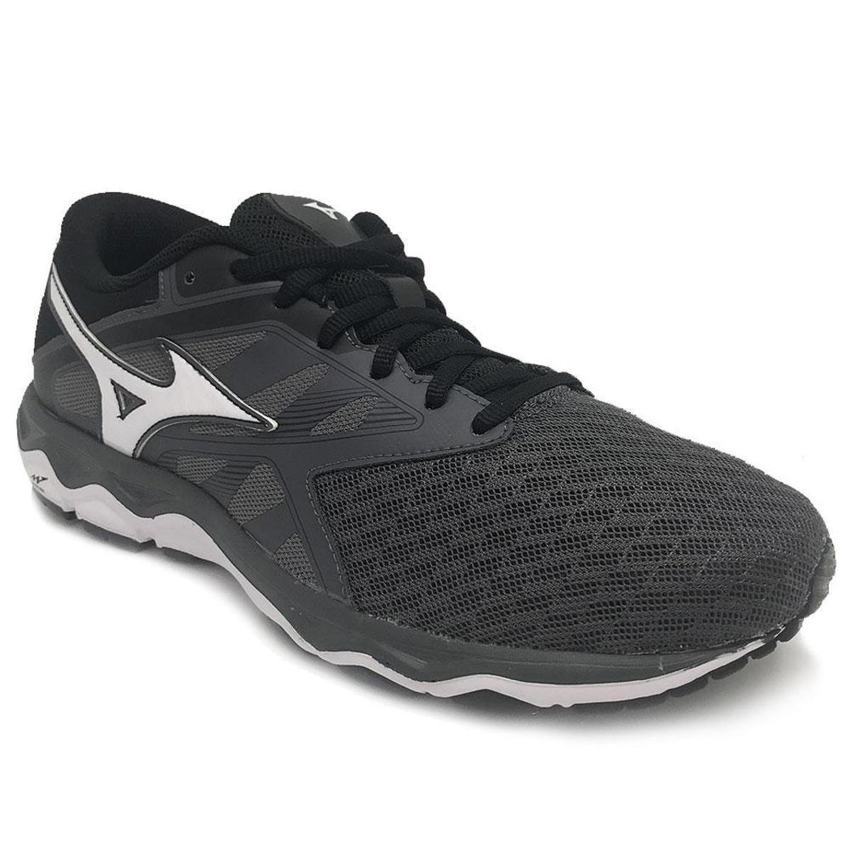 Tenis Mizuno Falcon 2 Masculino - Cinza+Preto Menor preço em Tenis Mizuno Falcon 2 Masculino - Cinza+Preto