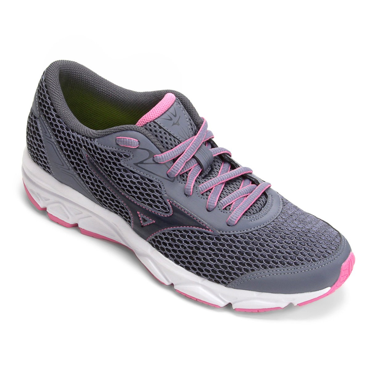 Tênis Mizuno Jet 3 N Feminino - Grafite+Rosa Menor preço em Tênis Mizuno Jet 3 N Feminino - Grafite+Rosa
