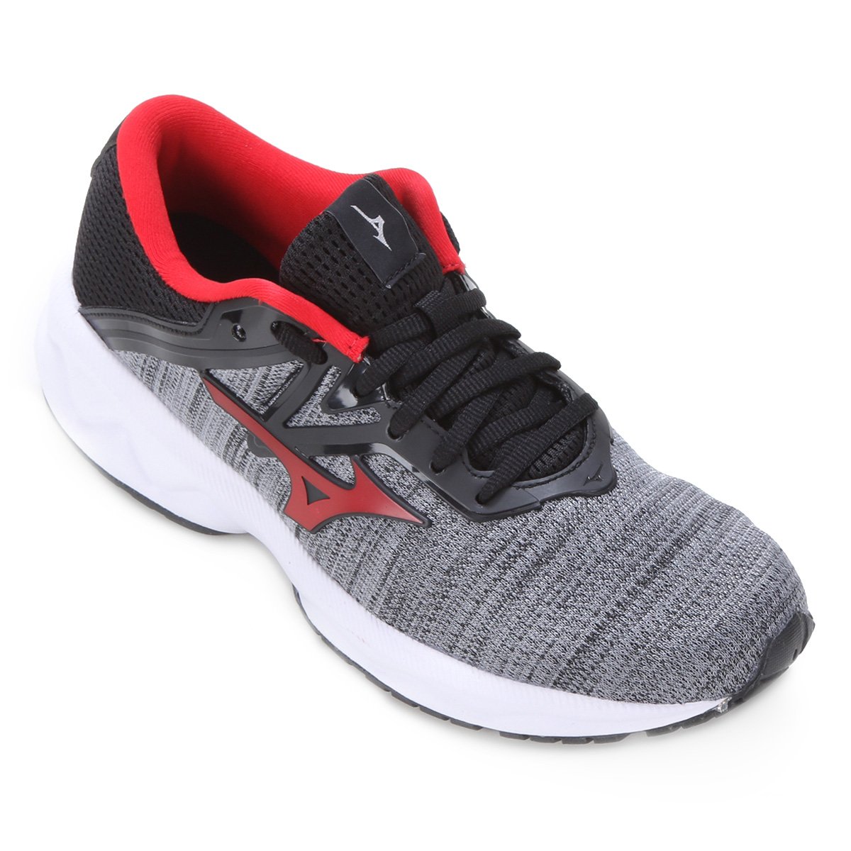 Tênis Mizuno Optimus Masculino - Prata+Vermelho Menor preço em Tênis Mizuno Optimus Masculino - Prata+Vermelho