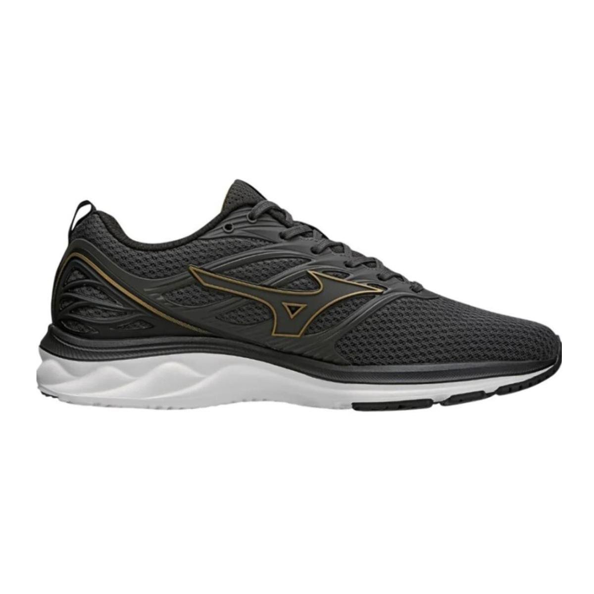 Tênis Mizuno Space 3 Unissex Cinza Dourado | Zattini
