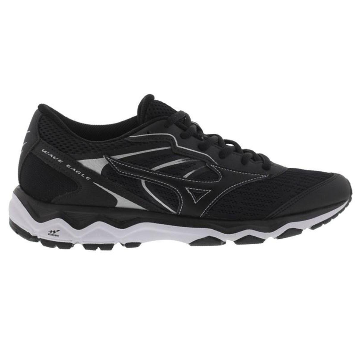 Tênis Mizuno Wave Eagle Masculino - Preto+Prata Menor preço em Tênis Mizuno Wave Eagle Masculino - Preto+Prata
