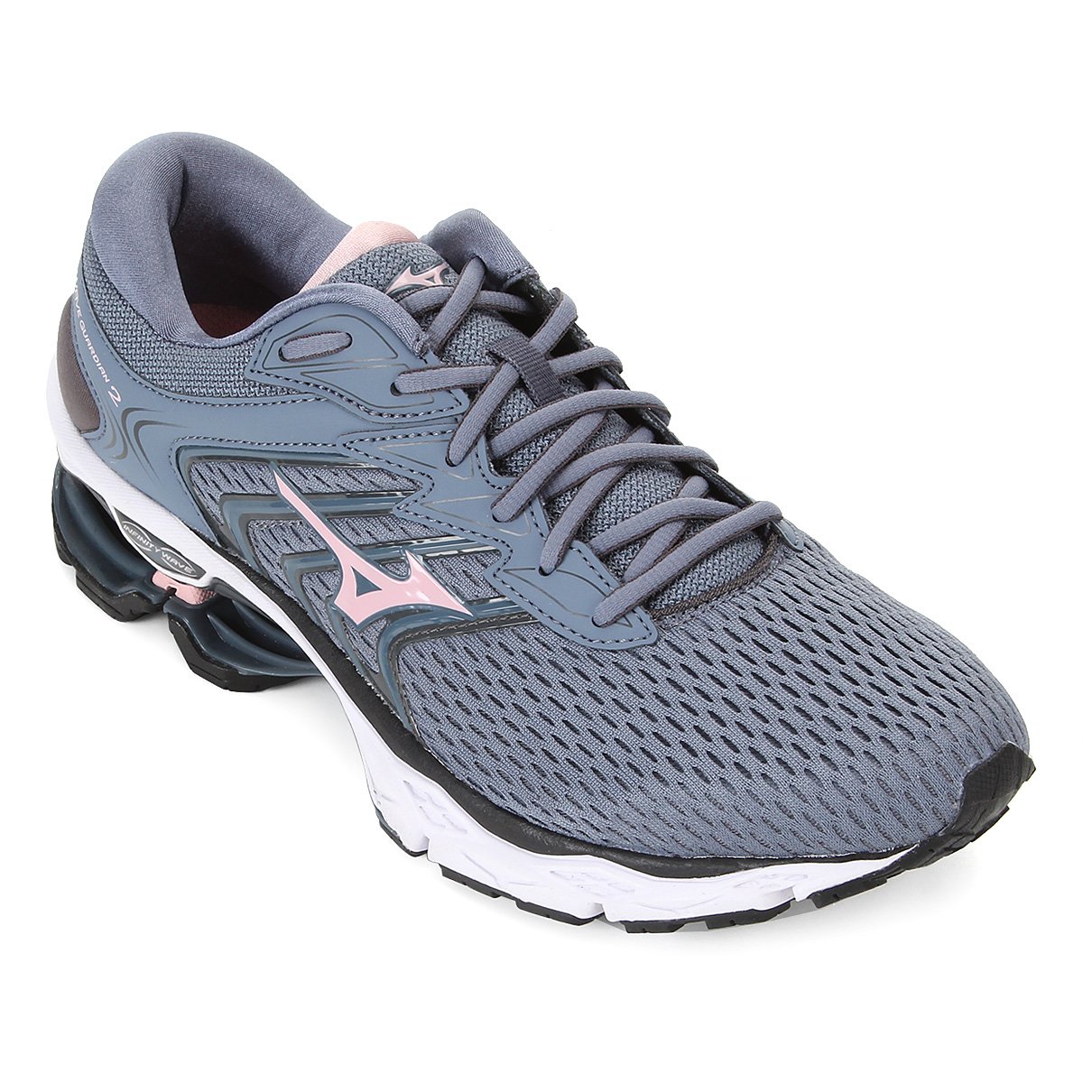 Tênis Mizuno Wave Guardian 2 Feminino - Cinza+Rosa Menor preço em Tênis Mizuno Wave Guardian 2 Feminino - Cinza+Rosa