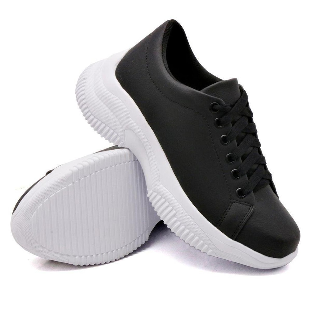 Tênis Moda Casual Fashion Chunky Feminino com Cadarço Sola Leve Alta Estilo e Conforto
