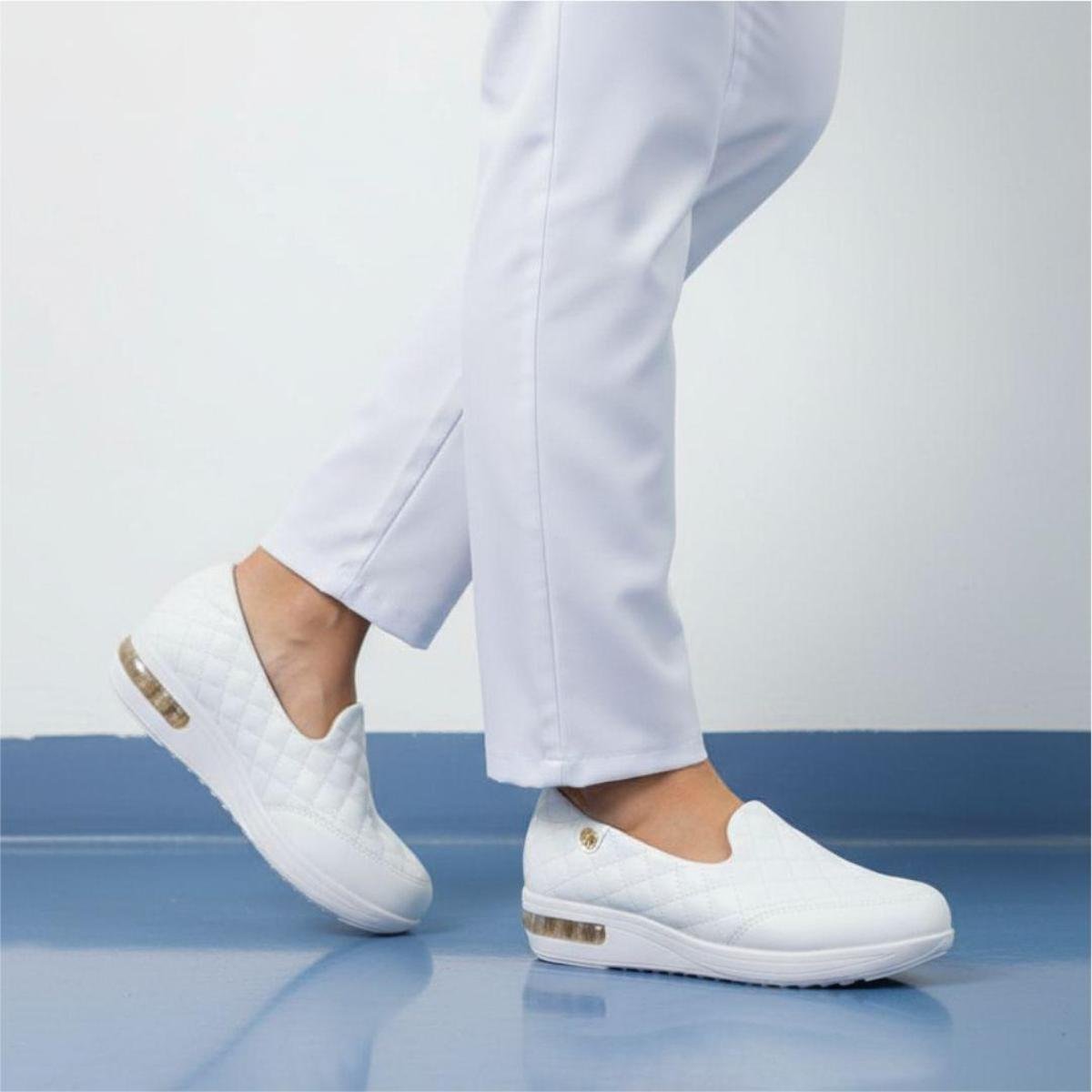 Slip On Sapato Social Feminino Com Amortecedor Tênis Modare Slip