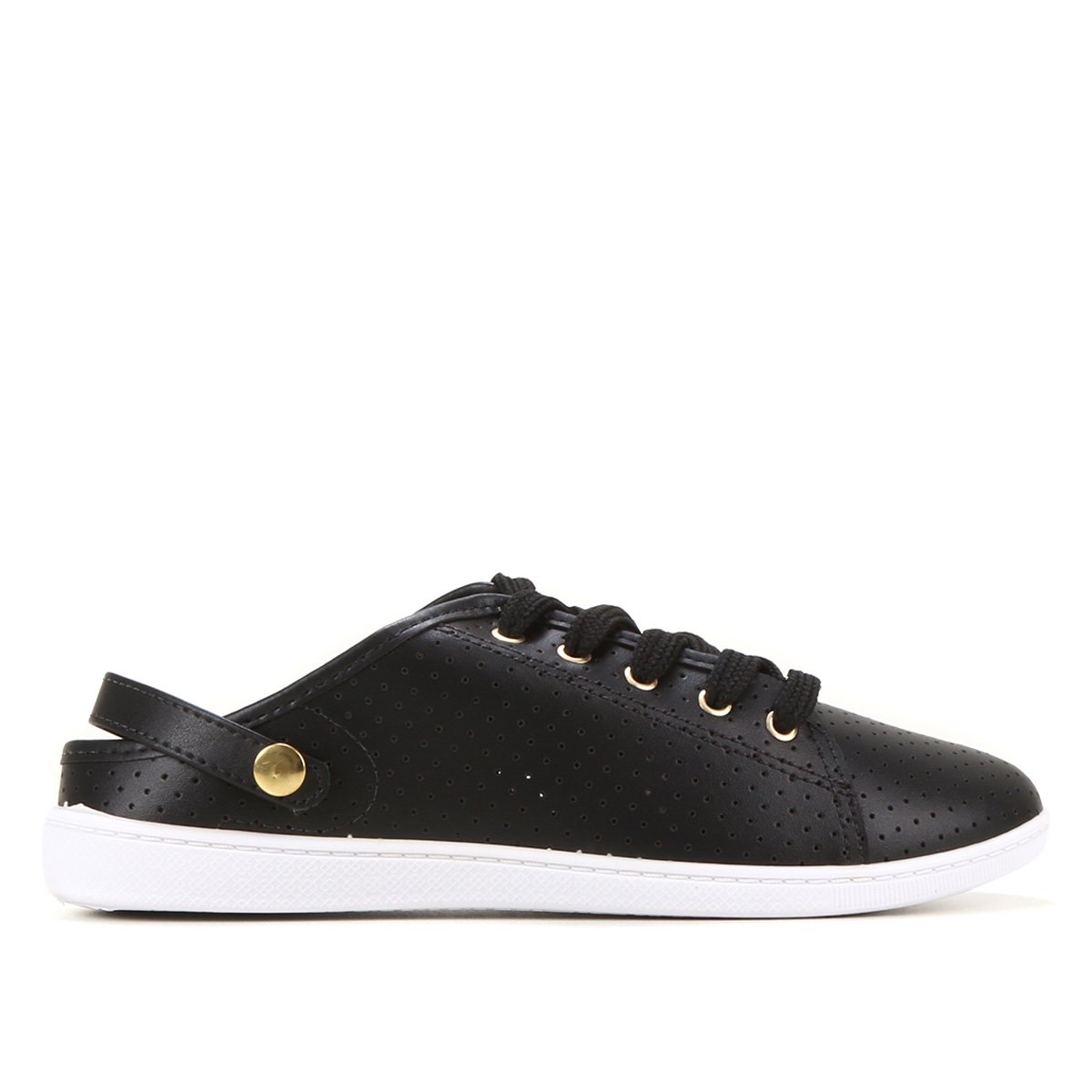 Tênis Moleca Abertura Com Fivela de Ajuste Feminino - Preto Menor preço em Tênis Moleca Abertura Com Fivela de Ajuste Feminino - Preto