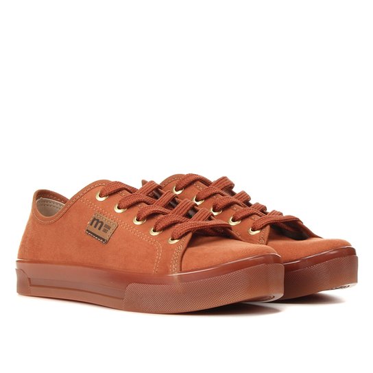 Tênis Moleca Amarração Feminino - Caramelo