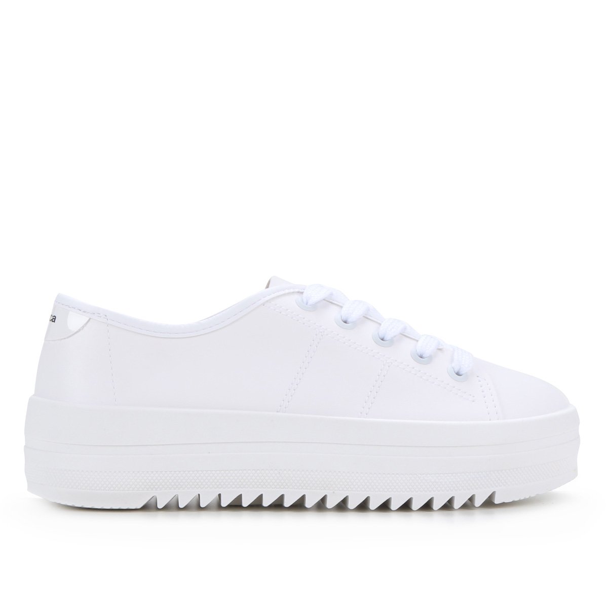 Tênis Moleca Caixa Alta Tratorado Feminino - Branco Menor preço em Tênis Moleca Caixa Alta Tratorado Feminino - Branco