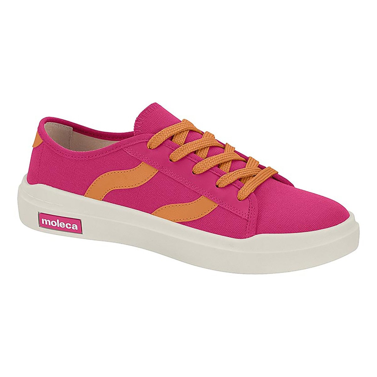 Tênis Moleca Cano Baixo Color Feminino - Rosa Menor preço em Tênis Moleca Cano Baixo Color Feminino - Rosa