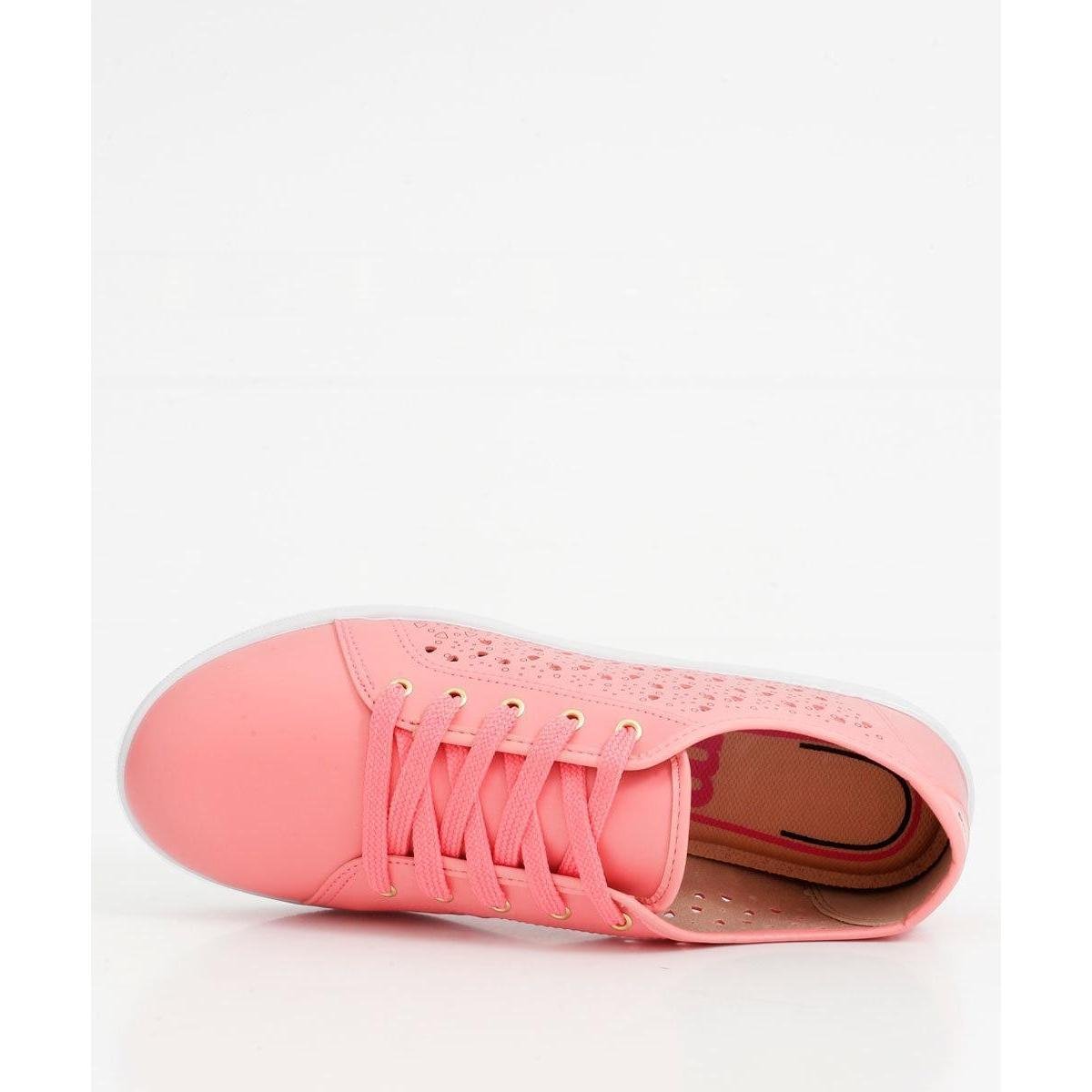 Tênis Moleca Casual Recorte Laser Feminino - Rosa | Zattini