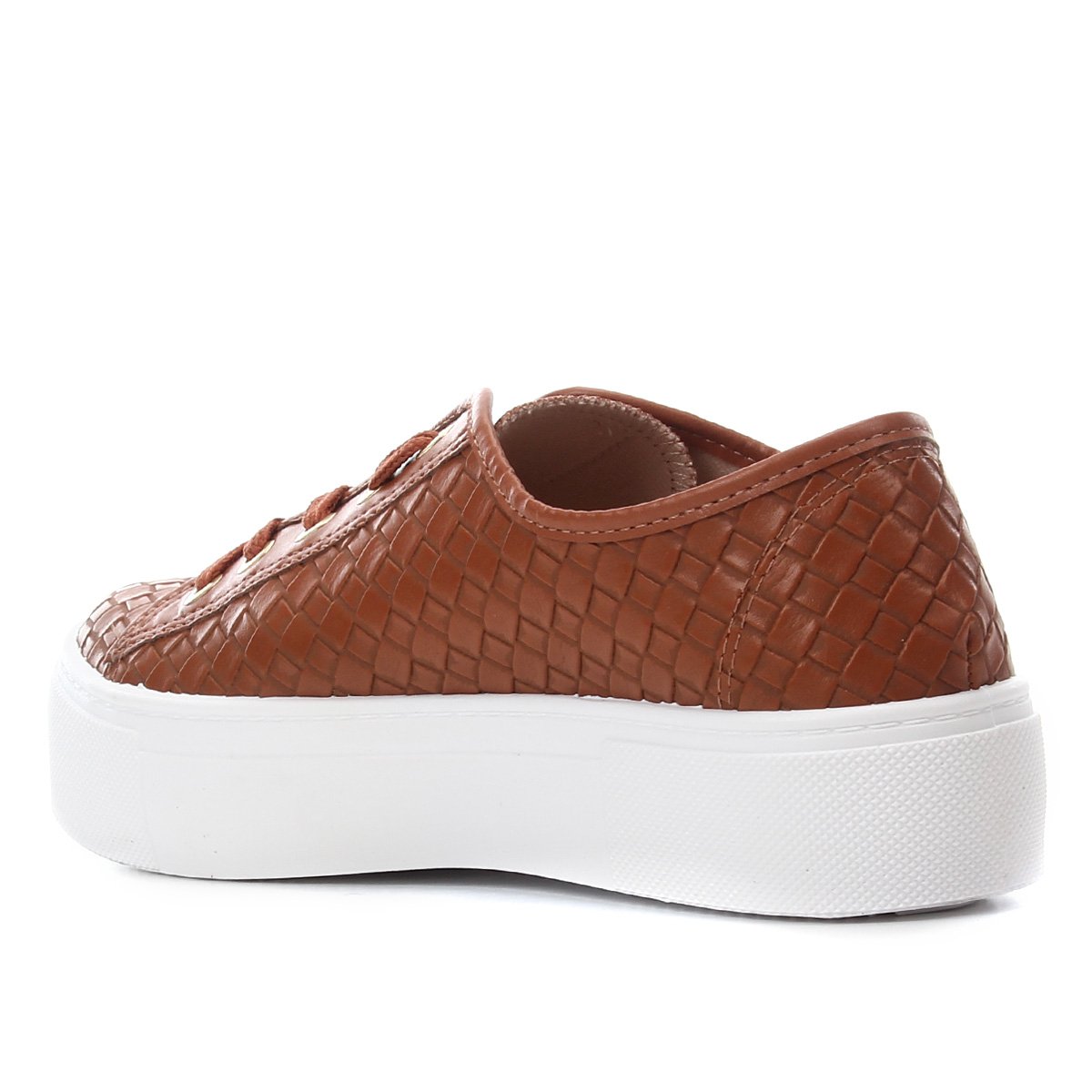 tenis moleca flatform caramelo
