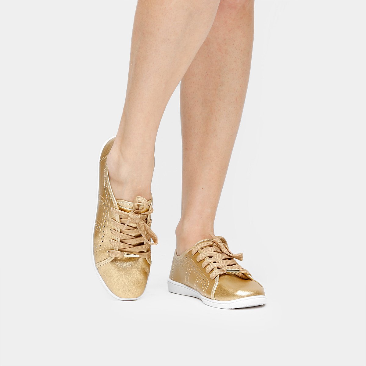 Compre Tênis Moleca Perfuros Dourado Moleca Online
