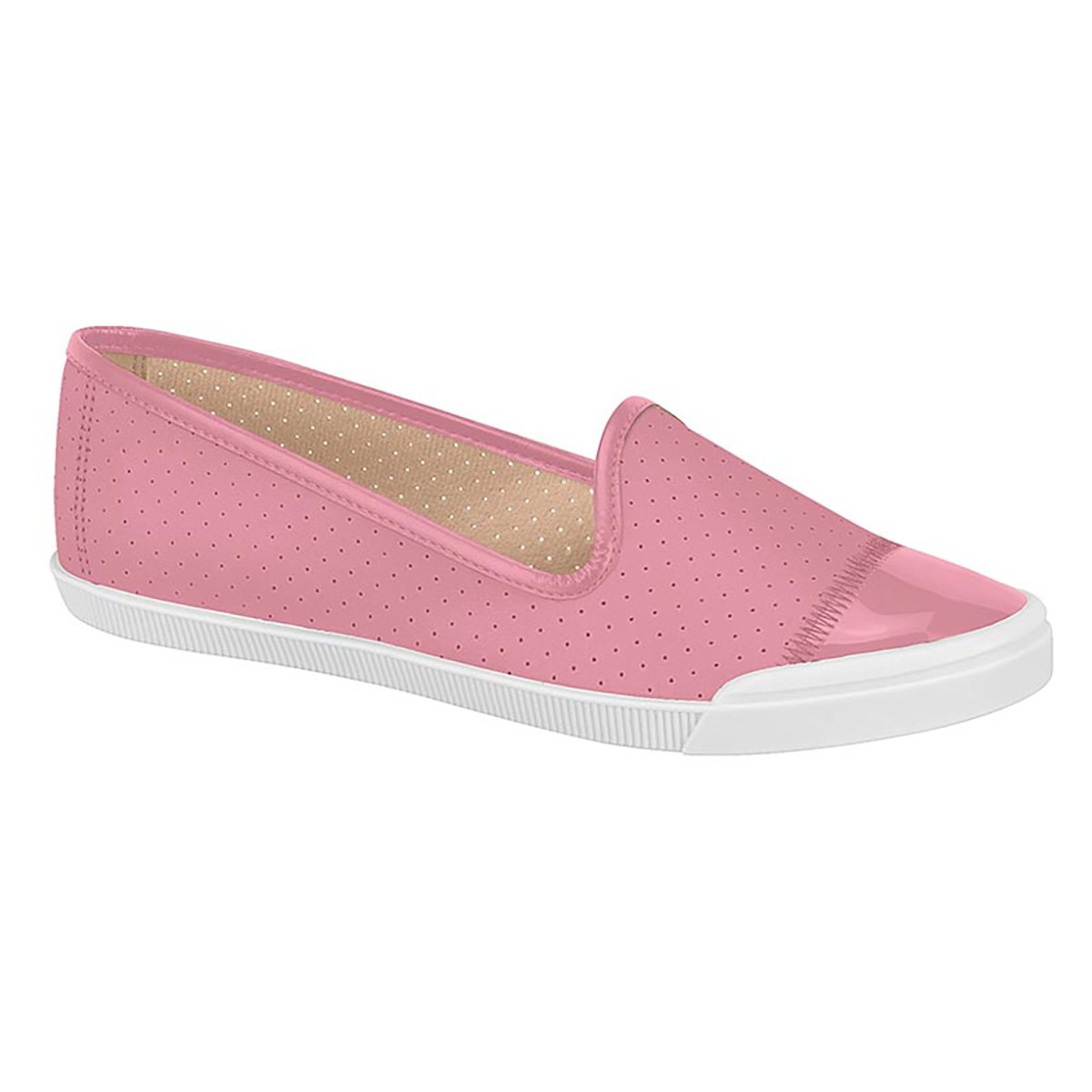 Tênis Moleca Slipper Lisa Feminina - Rosa Menor preço em Tênis Moleca Slipper Lisa Feminina - Rosa