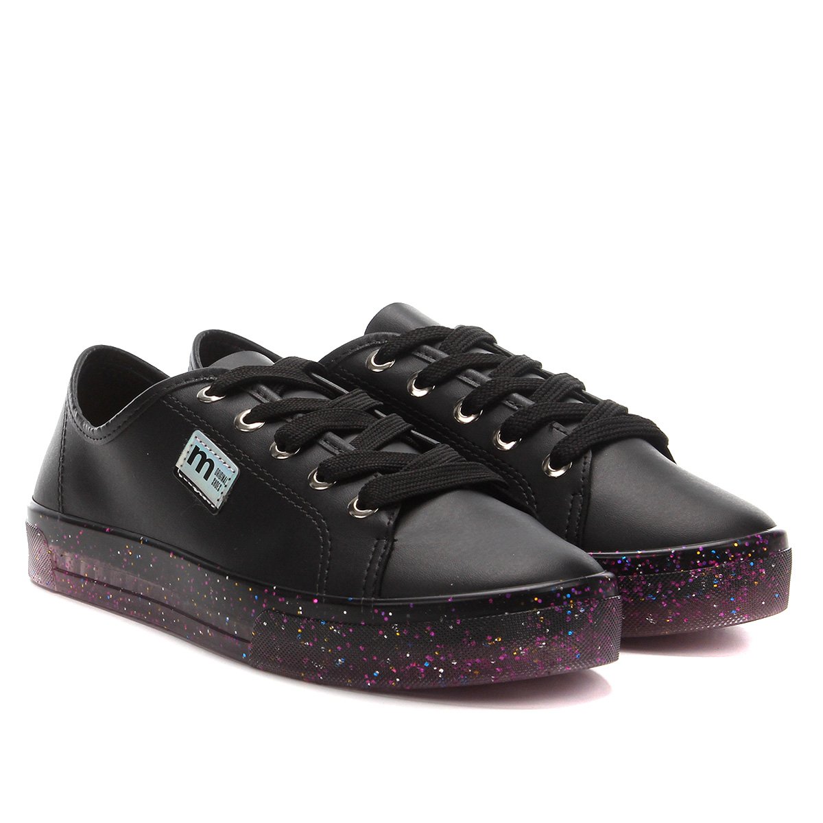 tenis preto com glitter feminino