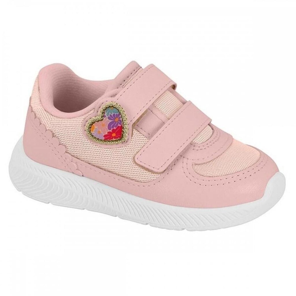 Tenis Molekinha 2723.222 Auto Colante Menina Infantil