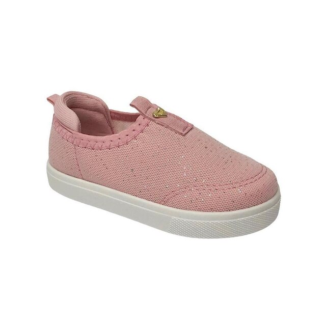 Tênis Molekinha Bebê Slip On Calce Fácil 2118.570 Rosa
