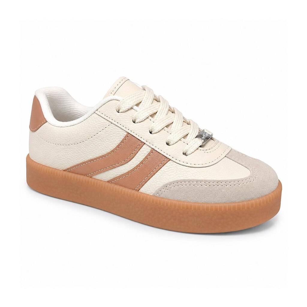 Tênis Molekinha Casual Retrô 2582.102 Off White/Nude