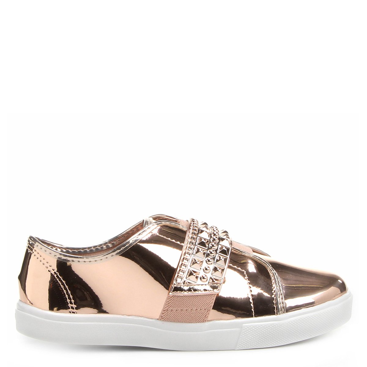 tenis molekinha metalizado infantil