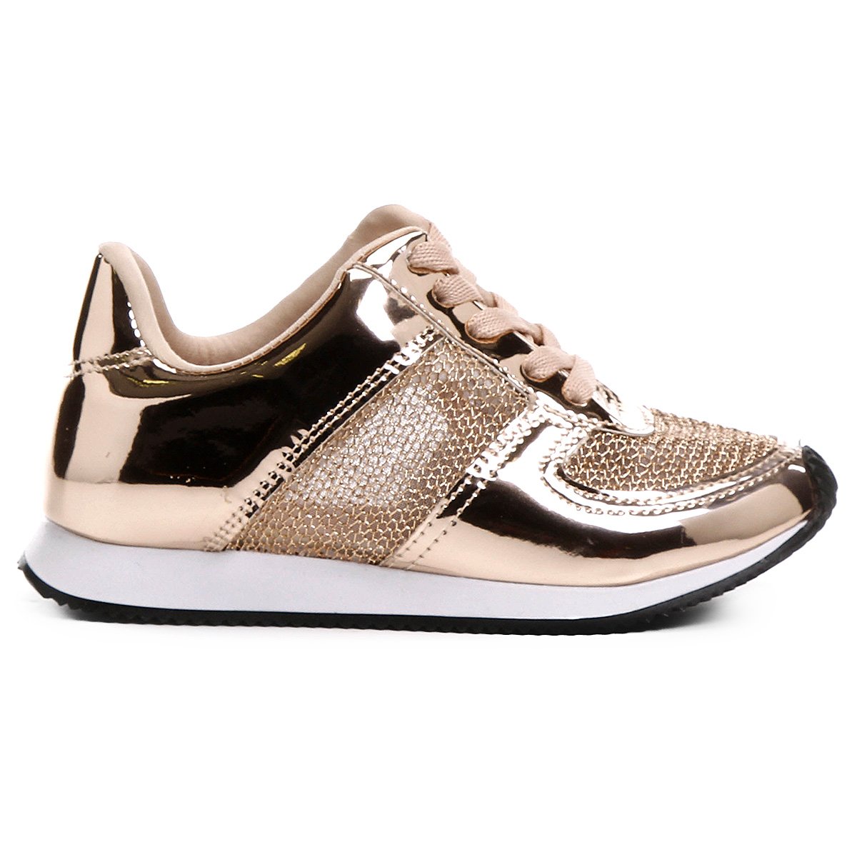 tenis molekinha metalizado