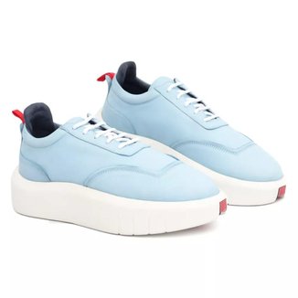 Tênis Mr Light Sneaker em Couro Solado Alto Masculino