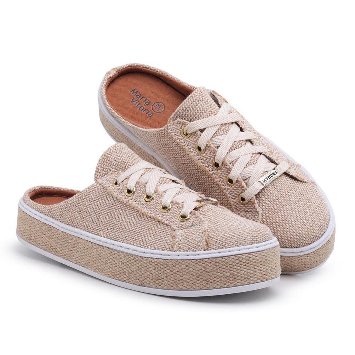 Tênis Mule Casual Feminino Dia a Dia Macio Leve Confortável - Bege é ruim? Tênis Mule Casual Feminino Dia a Dia Macio Leve Confortável - Bege é boa?