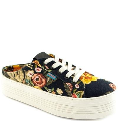 Tênis Mule Flatform Farm Laje Feminino - Preto | Zattini