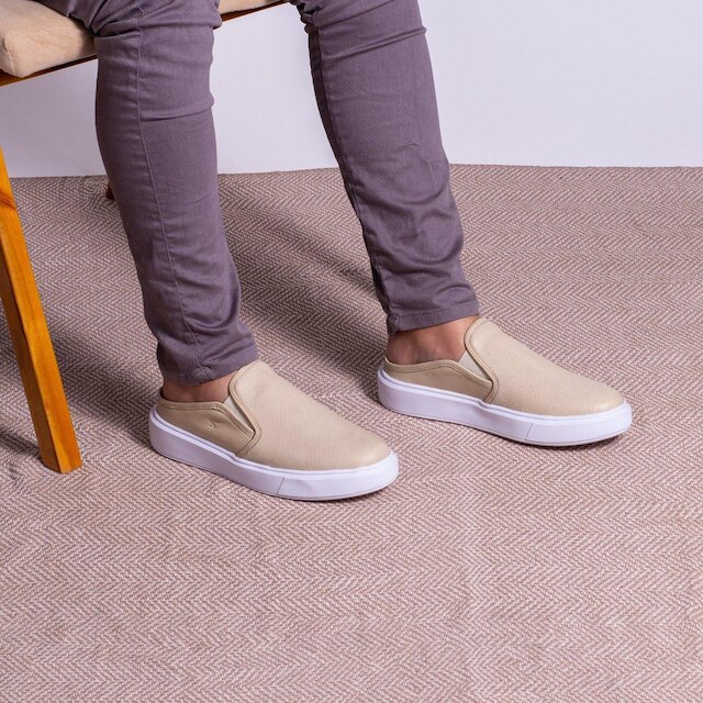 Tenis Mule Iate Sapatenis Masculino Slip On De Couro Premium